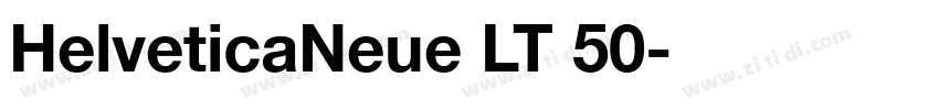 HelveticaNeue LT 50字体转换
